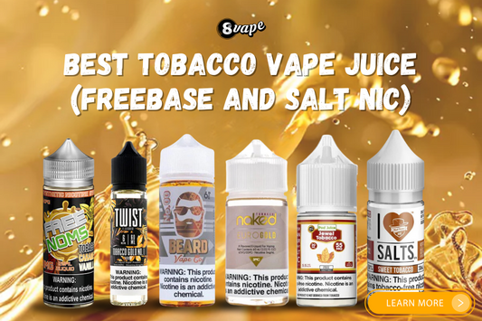 best tobacco vape juice freebase and salt nicotine