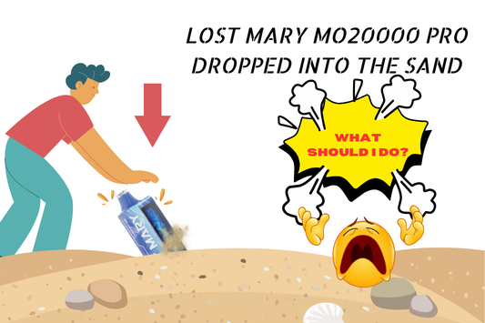 lost mary mo20000 pro dropped into the sand