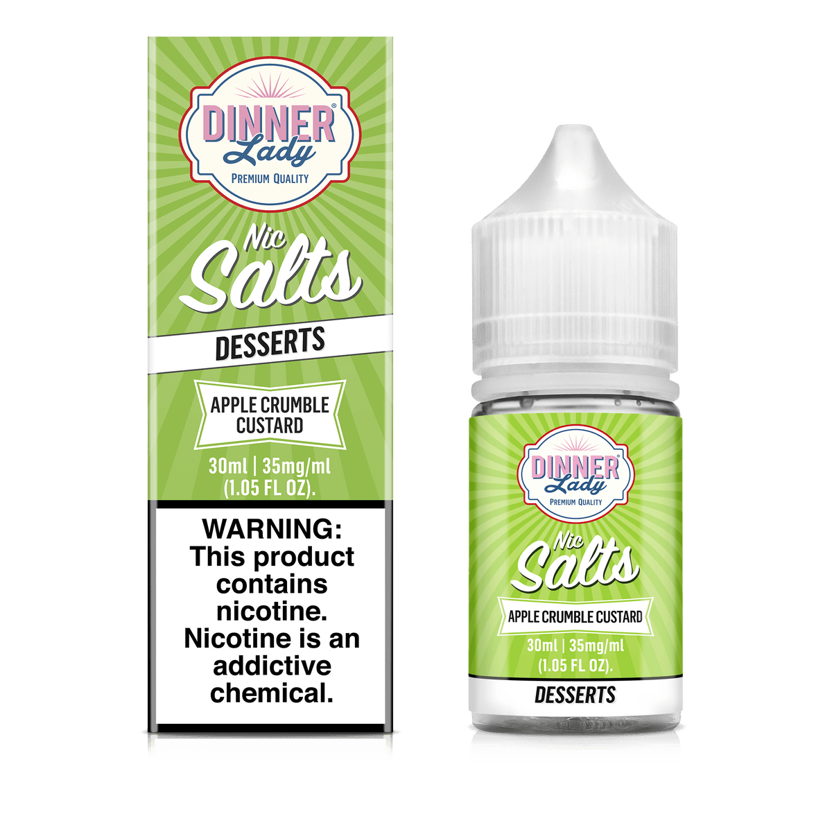 Dinner Lady Juice 35mg Dinner Lady Apple Crumble Custard 30ml