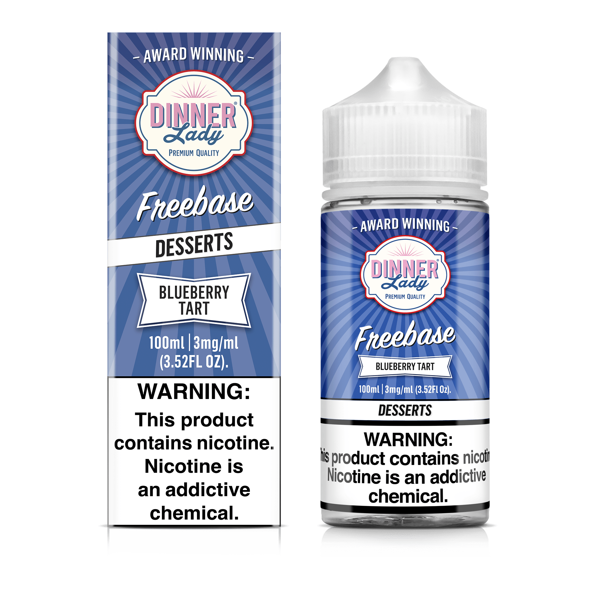 Dinner Lady Juice 3MG Dinner Lady Blueberry Tart 100ml