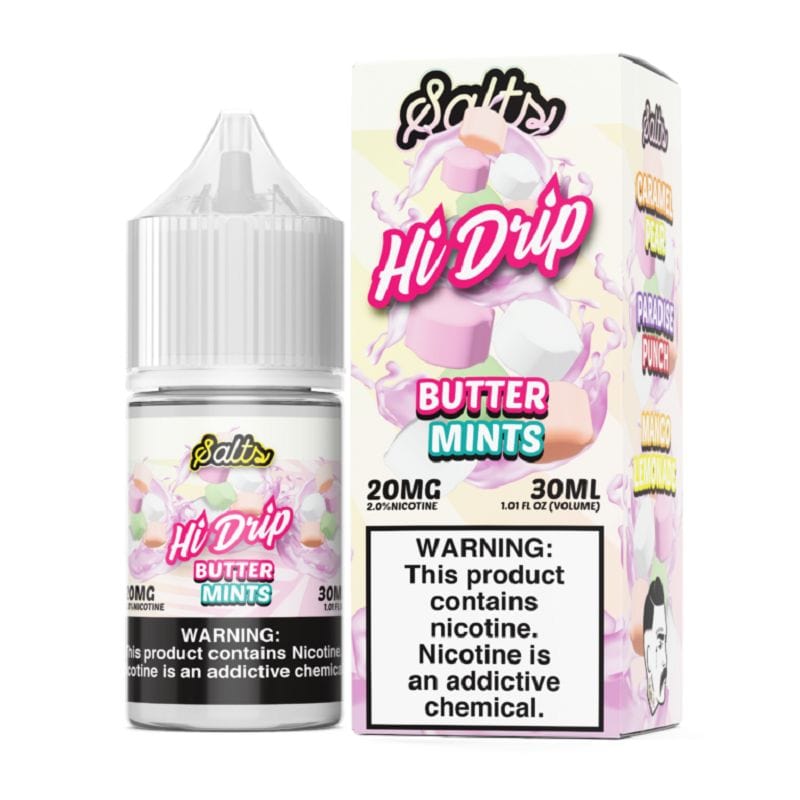 Hi-Drip Juice Hi-Drip Salt Butter Mints ICED Nic Salt Vape Juice 30ml