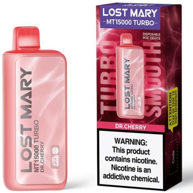 Lost Mary MT15000 Turbo Disposable Vape Dr. Cherry Flavor