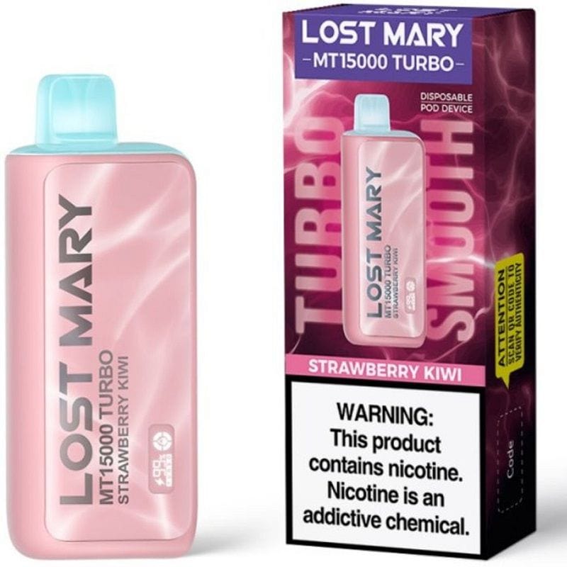 Lost Mary MT15000 Turbo Disposable Vape Strawberry Kiwi Flavor