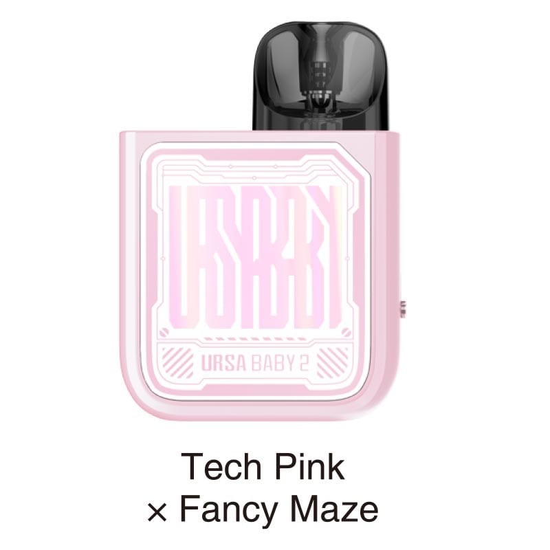 Lost Vape Pod System Tech Pink x Fancy Maze Lost Vape Ursa Baby 2 22W Pod Kit