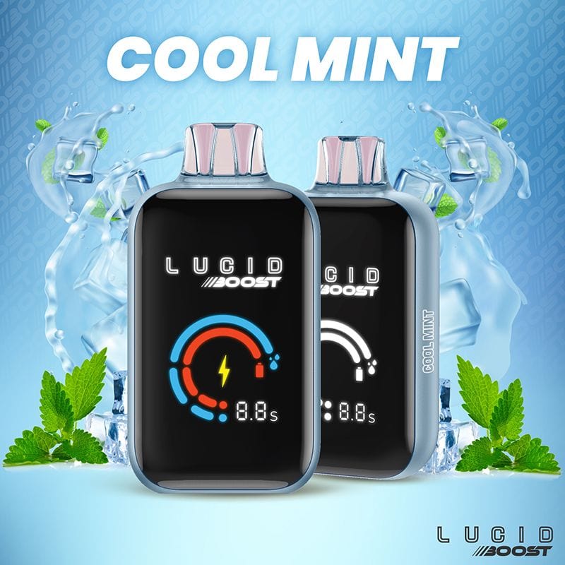 cool mint flavor Lucid Air Disposable Vape Lucid Boost Disposable Vape (5%, 20123 Puffs)