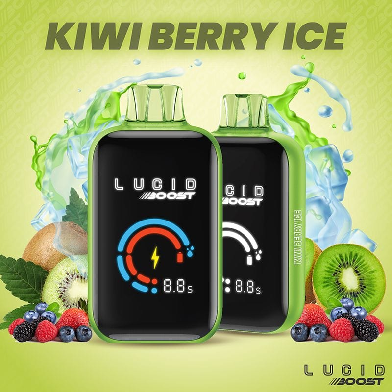 kiwi berry ice flavor Lucid Air Disposable Vape Lucid Boost Disposable Vape (5%, 20123 Puffs)