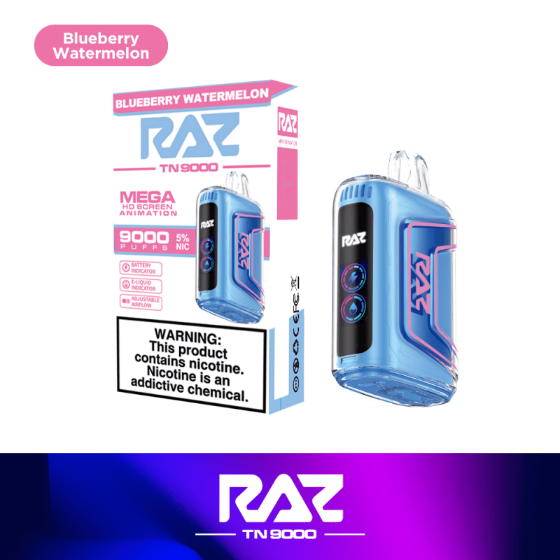 raz tn9000 disposable vape blueberry watermelon