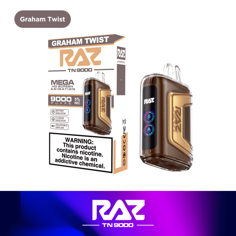 raz tn9000 disposable vape graham twist