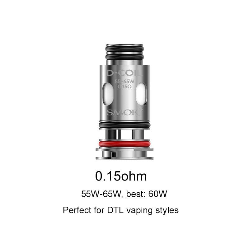 SMOK Coils 0.15ohm SMOK D-coil Meshed Coil (Pack of 5)