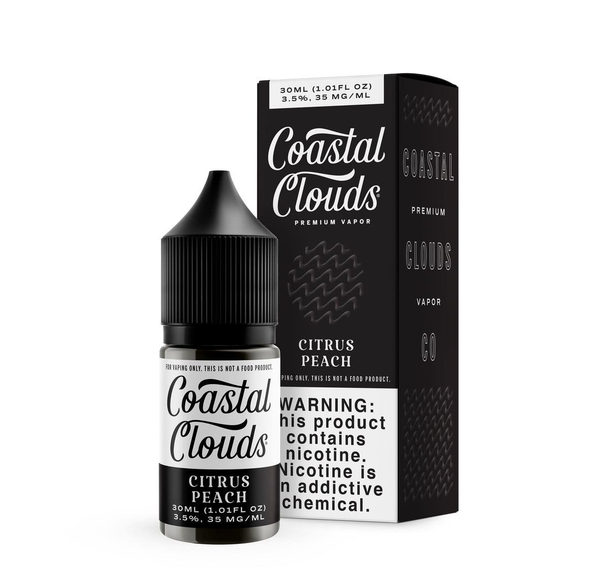 Coastal Clouds Juice Coastal Clouds Citrus Peach 30ml Nic Salt Vape Juice