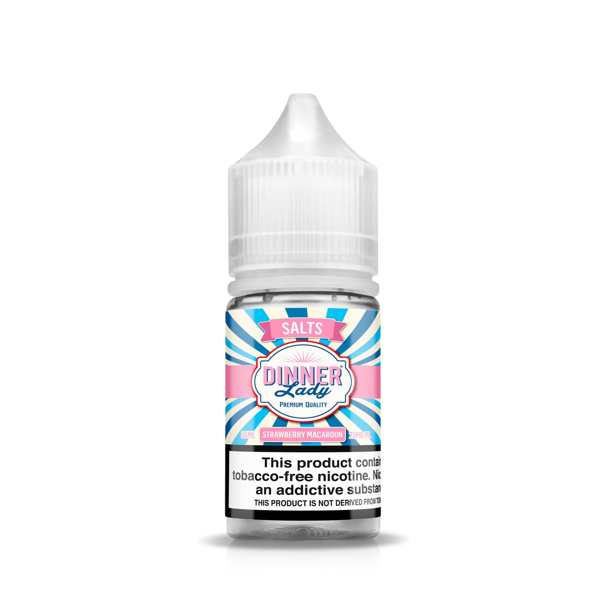 Dinner Lady Juice Strawberry Macaroon 30ml TF Nic Salt Vape Juice - Dinner Lady Salts