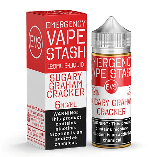 Emergency Vape Stash Juice Sugary Graham Cracker 120ml Vape Juice - Emergency Vape Stash