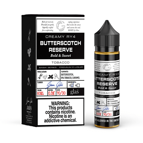 GLAS Juice GLAS Basix Series Vape Juice Butterscotch Reserve 60ml