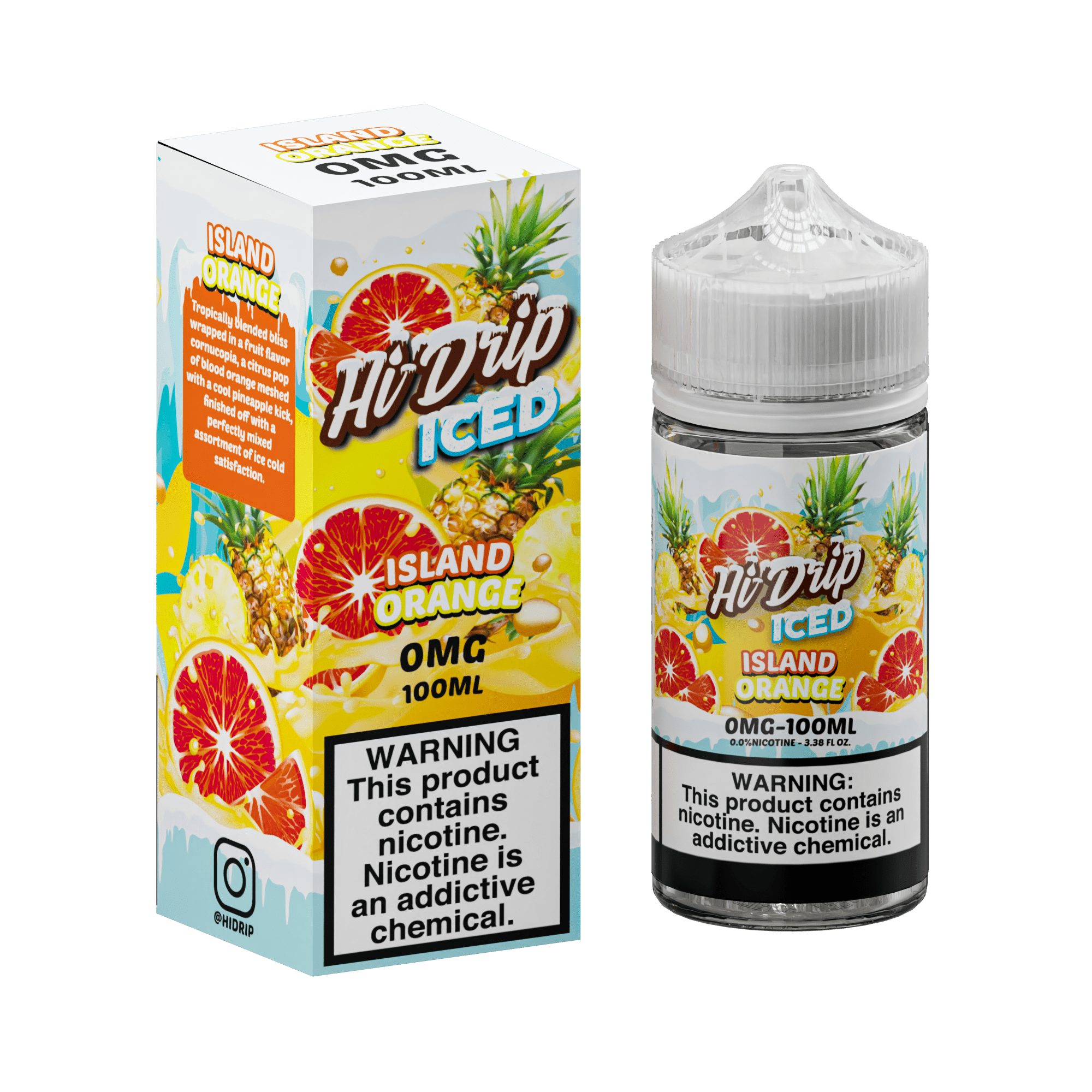 Hi-Drip Juice 0MG Hi-Drip Iced Island Orange 100ml Vape Juice