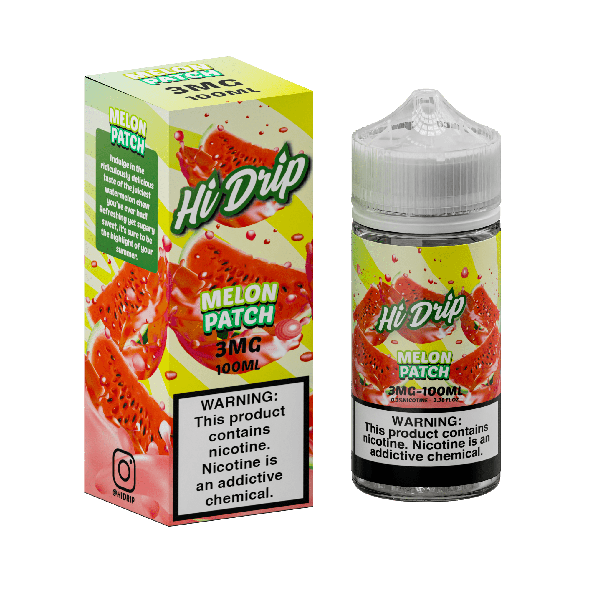 Hi-Drip Juice 3MG Hi-Drip Melon Patch 100ml Vape Juice