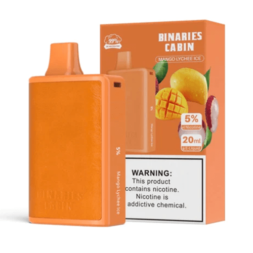 HorizonTech Binaries Cabin Disposable Vape Mango Lychee Ice Flavor