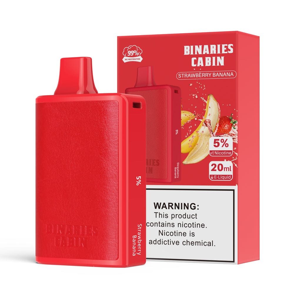 HorizonTech Binaries Cabin Disposable Vape Strawberry Banana Flavor