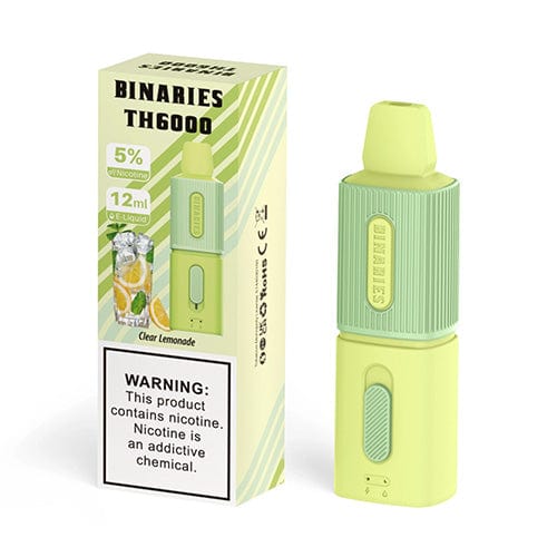 Horizon Disposable Vape Clear Lemonade HorizonTech Binaries TH6000 Disposable Vape (5%, 6000 Puffs)