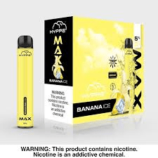 Hype Bar Disposable Vape Banana Ice Hyppe Max Disposable Vape (5%, 1500 Puffs)