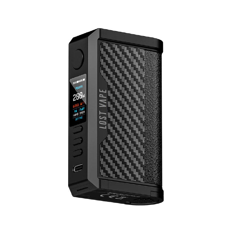 Lost Vape Mods Black Carbon Fiber Lost Vape Centaurus Q200 Box Mod