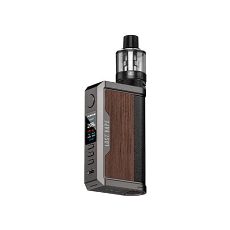 Lost Vape Kits Gunmetal Walnut Wood Lost Vape Centaurus Q200 Kit w/ UB Max Tank