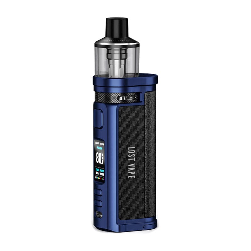 Lost Vape Pod System Sierra Blue - Carbon Fiber Lost Vape Centaurus Q80 Pod Mod Kit