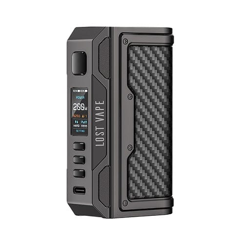 Lost Vape Mods Gunmetal/Carbon Fiber Lost Vape Thelema Quest 200W Mod