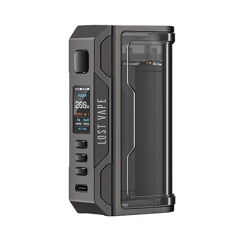 Lost Vape Mods Gunmetal/Clear Lost Vape Thelema Quest 200W Mod