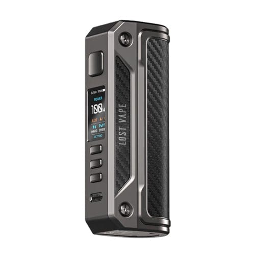 Lost Vape Mods Gunmetal/Carbon Fiber Lost Vape Thelema Solo 100W Mod