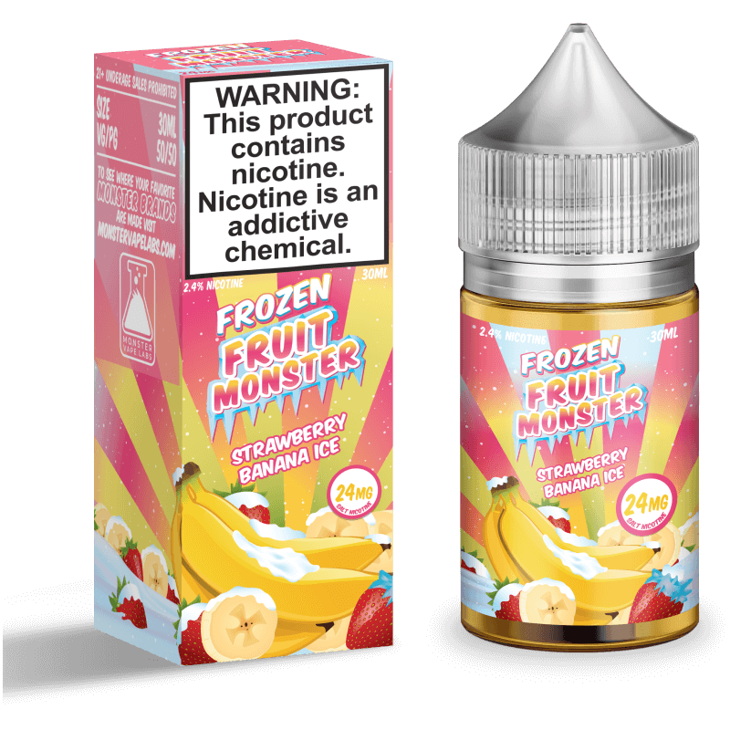 Monster Vape Labs Juice Frozen Fruit Monster Strawberry Banana 30ml Nic Salt Vape Juice