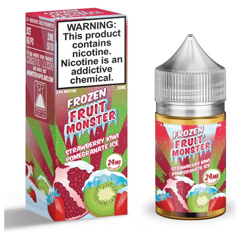 Monster Vape Labs Juice Strawberry Kiwi Pomegranate Ice 30ml Nic Salt Vape Juice - Frozen Fruit Monster