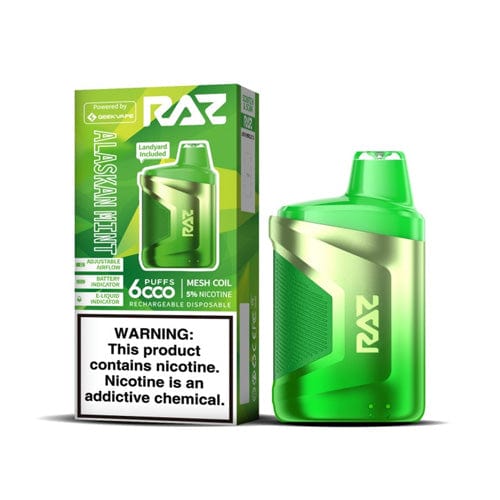 RAZ Disposable Vape Alaskan Mint RAZ CA6000 Disposable Vape (5%, 6000 Puffs)