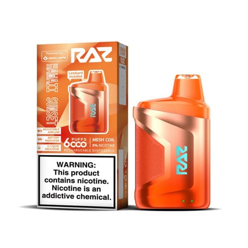 RAZ Disposable Vape Hawaii Sunset RAZ CA6000 Disposable Vape (5%, 6000 Puffs)