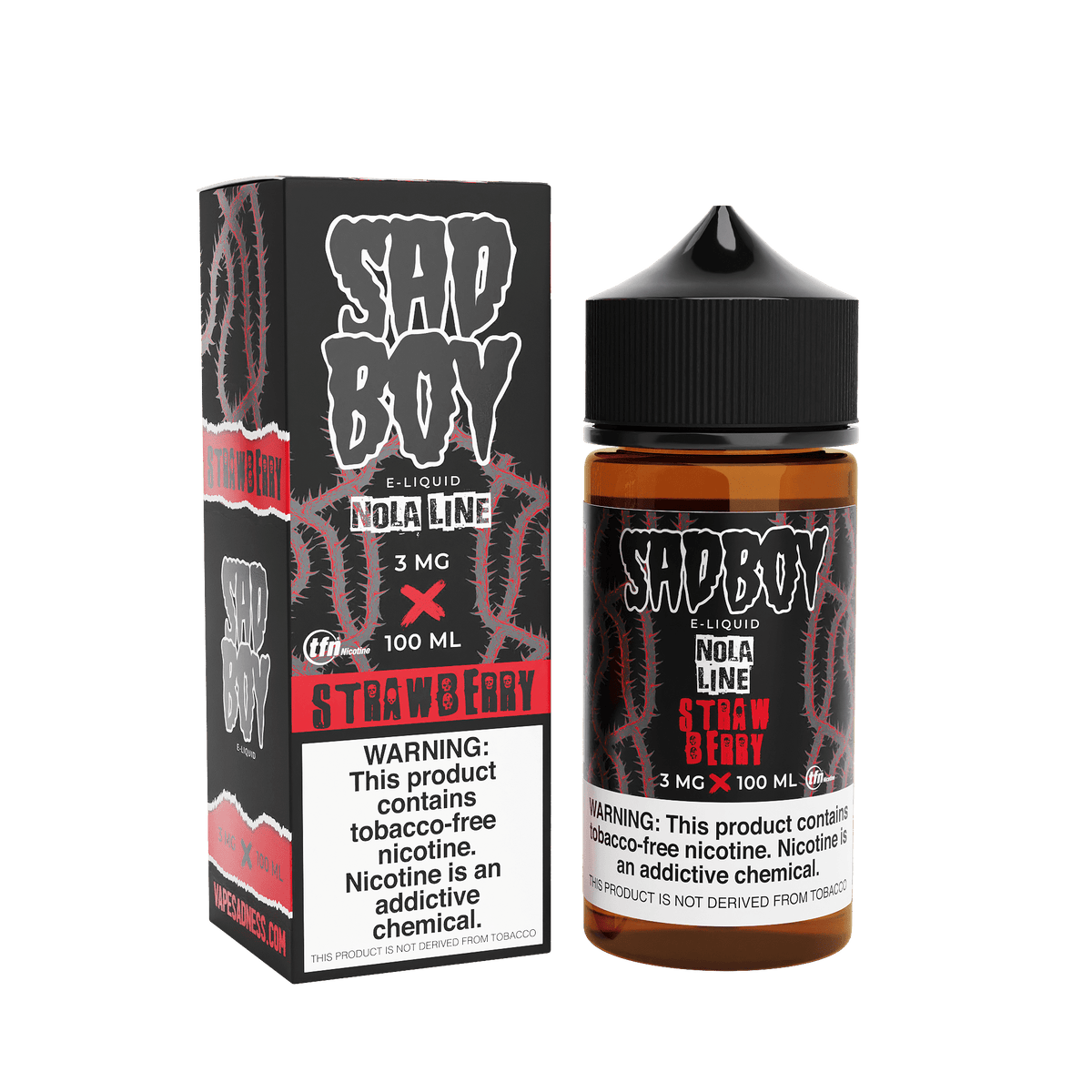 Sadboy Juice Sadboy Strawberry Nola 100ml Vape Juice